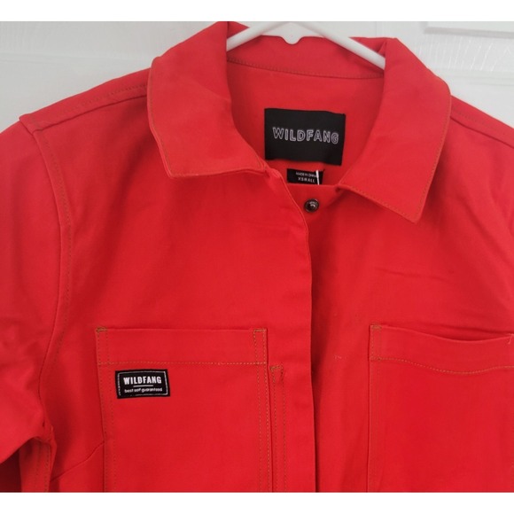 Wildfang Essential Long Sleeve Jumpsuit Red Size XS NWT Coveralls - Picture 3 of 14